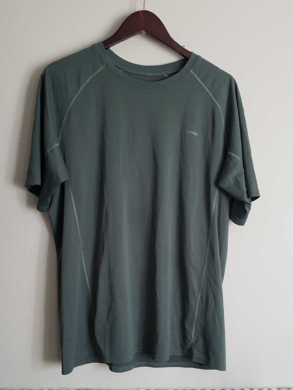 Patagonia Men's Dark Olive Green Short Sleeve Performance Tee